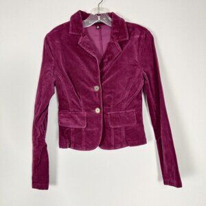 Razzle Dazzle Stretch Women's Blazer Sz S Pink Cotton Business Casual Barbiecore